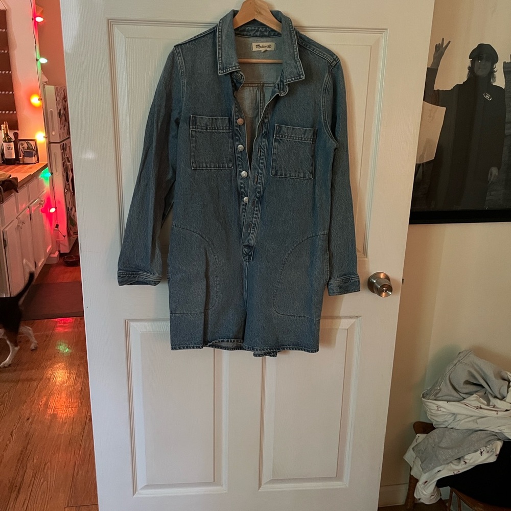 Madewell Blue Denim Romper